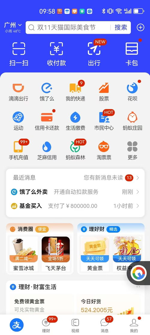 支付宝：轻松管理首页‘我的应用’指南 1