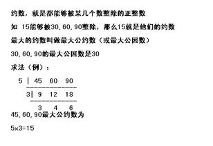 约数的定义及解释 1