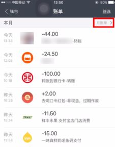 手机支付宝怎样查看每月的收入账单明细？ 3