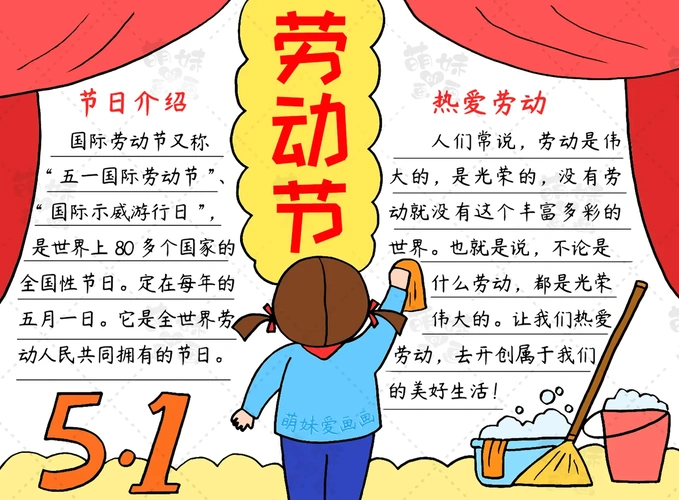 创意五一劳动节手抄报设计指南：打造独特节日作品 3