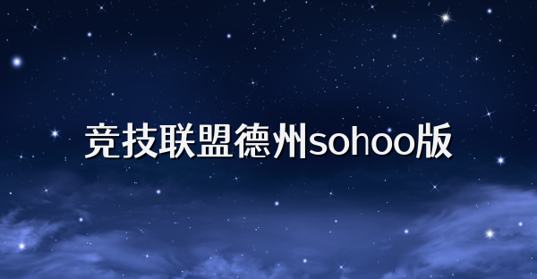 竞技联盟德州sohoo版