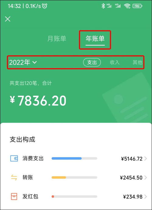 2022年微信年度总账单查询方法 1