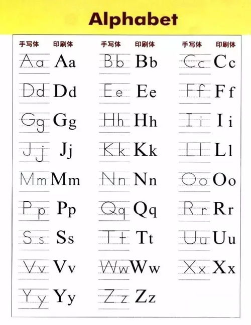 掌握了吗？26个英文字母的规范书写格式全揭秘！ 2