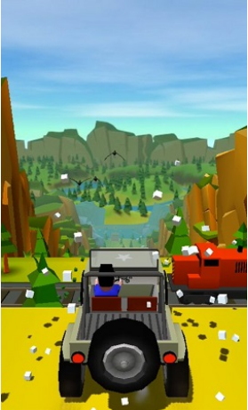 空中汽车绘制道路游戏