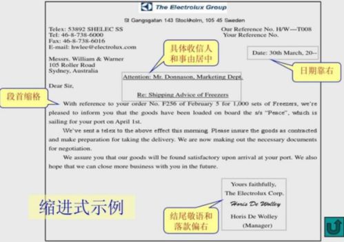 标准英文书信格式指南 1