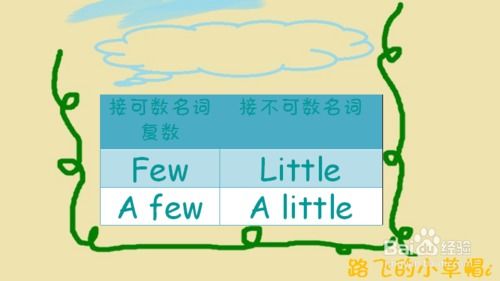 如何区分并正确使用'a little'、'little'、'a few'和'few'？ 3