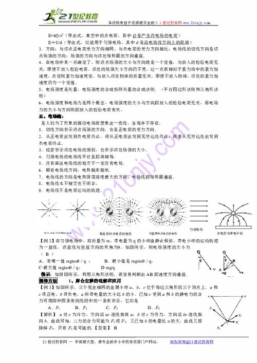 揭秘电场力的三大神奇公式！ 3