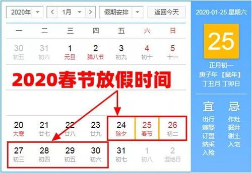 2020年度高速公路免费通行时段表 1