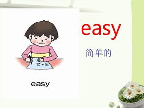 英文单词'easy'的中文意思是什么？ 1