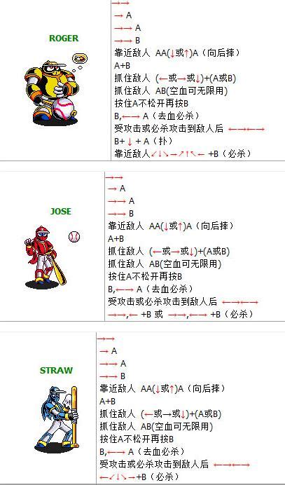 忍者棒球：绝技揭秘，人物出招大全 3