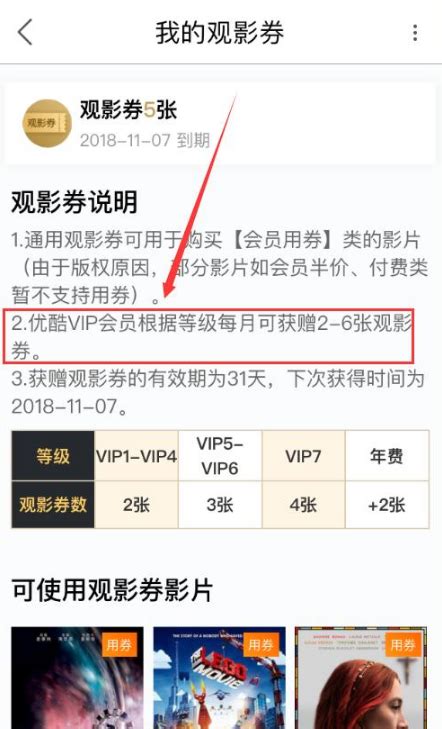 优酷VIP观影劵查询指南：轻松找到你的观影福利 2