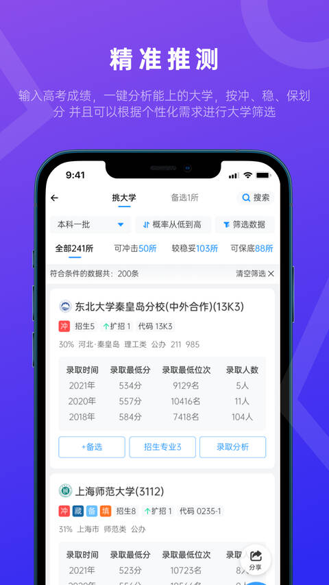 蝶变志愿APP