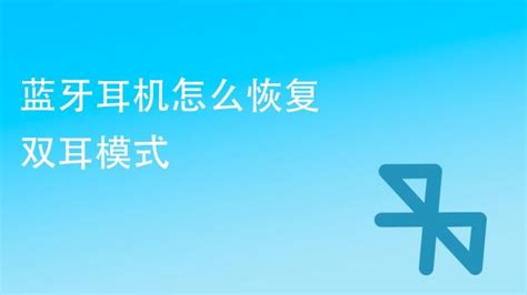 一键解锁双耳盛宴：蓝牙耳机双耳模式设置全攻略 3