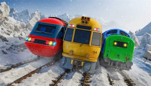 雪地上坡火车驾驶模拟 1