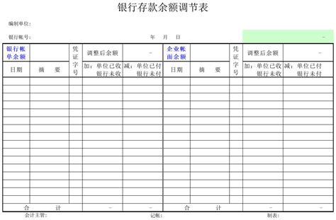 制作银行余额调节表的详细步骤 4