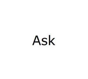 英语单词'ask'的含义 1