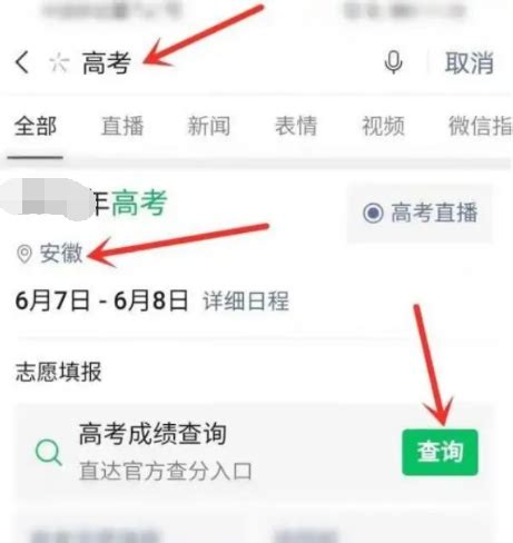 手机查询高考成绩的方法 2