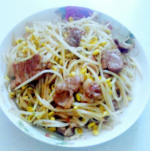 家常美味：黄豆芽炒肉片的诱惑 1