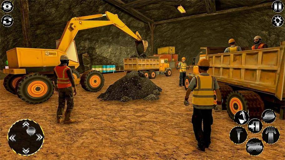 煤炭开采挖掘机模拟