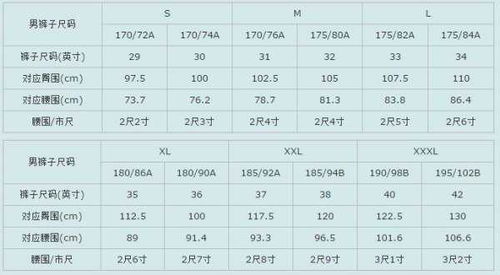 男款XL对应的具体尺码是多少？ 2