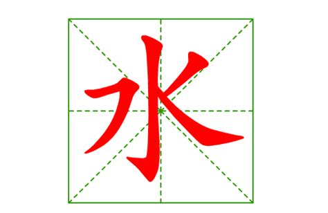 如何正确书写汉字'水'的笔顺及方法是什么？ 1