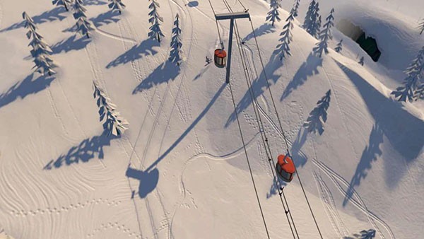 高山冒险滑雪游戏