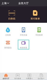 手机上缴纳有线电视费用的方法 1