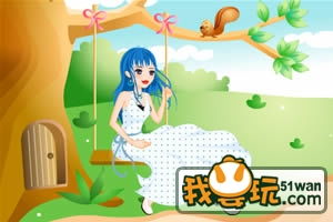 绘制灵动秋千女孩：创意绘画指南 3