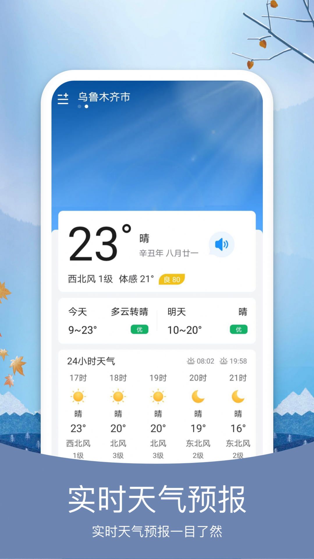 简洁天气预报