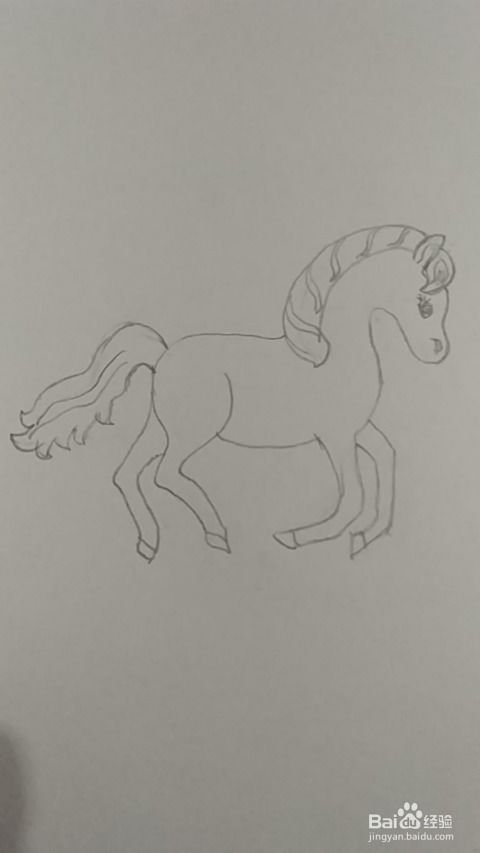 如何绘制简单的马简笔画？ 1