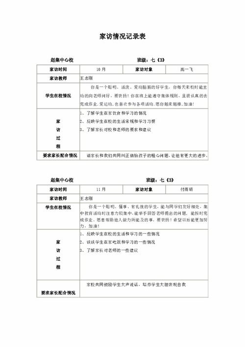 家访表填写全攻略：一步步教你如何完美填写，让沟通更顺畅！ 2