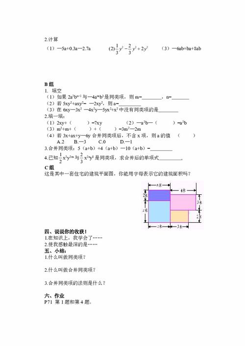 探索同类项的奥秘：精准定义与核心概念揭秘 1