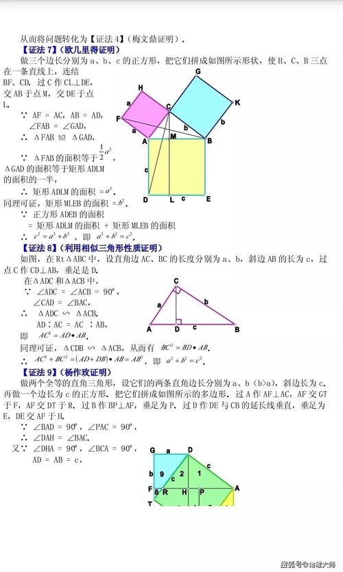 揭秘勾股定理：多种证明方法，你了解几种？ 1