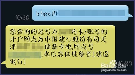 轻松掌握：建设银行短信查询开户行方法 2