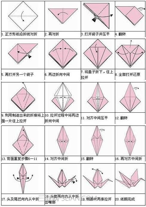 如何一步步详细折出千纸鹤？新手友好，一看就会的教程 2