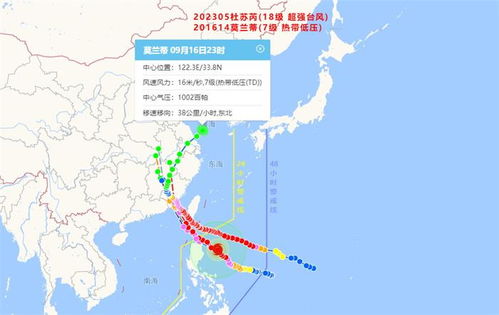 如何快速查询台风杜苏芮的实时路径？ 2