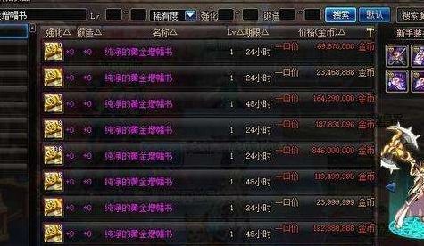 DNF玩家必看：如何轻松获取纯净的黄金增幅书？ 3