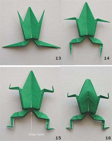 如何折叠青蛙折纸教程 3