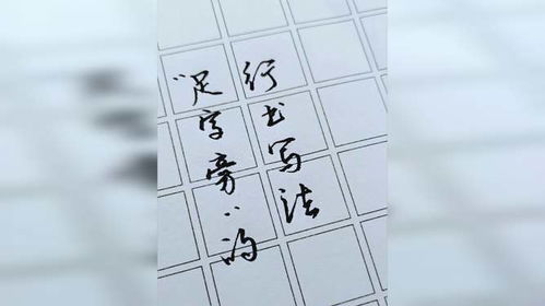 掌握足字完美笔顺，轻松学写规范汉字技巧 1