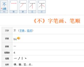 优化笔画顺序：'不'字的正确写法 1