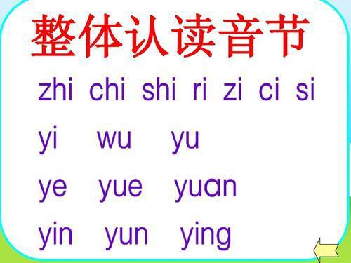 揭秘：汉语拼音中的26个神奇整体认读音节 1