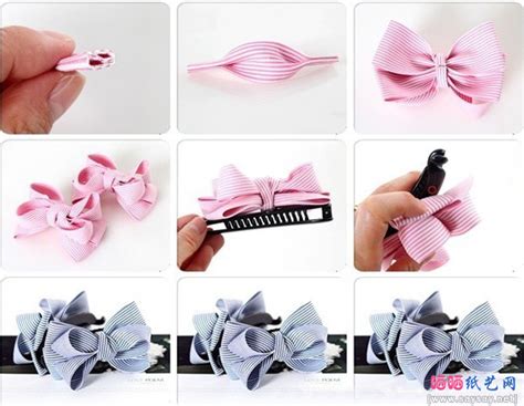 DIY手工蝴蝶结发夹制作教程 3