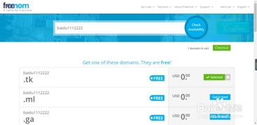 获取免费顶级域名的方法 1