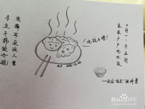 如何简单绘制饺子简笔画 1