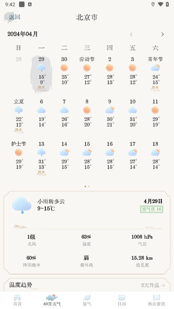 轻雨天气app