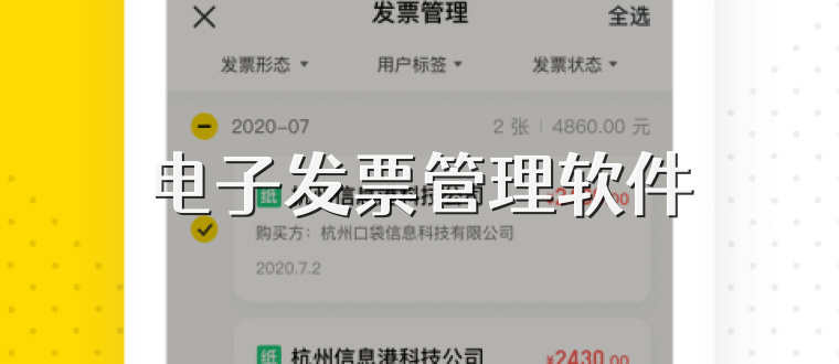 电子发票管理软件