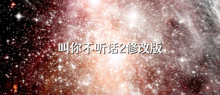 叫你不听话2修改版