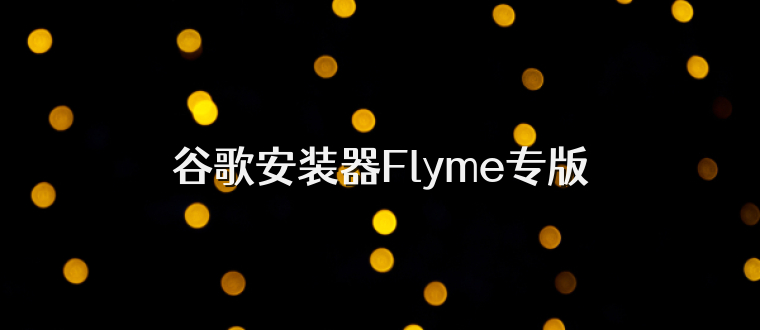 谷歌安装器Flyme专版