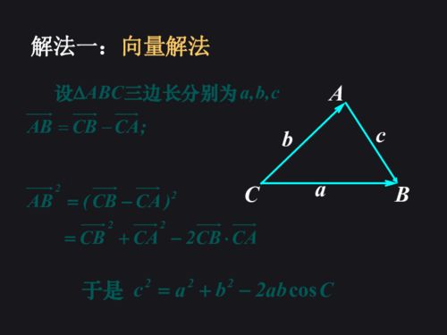 揭秘！数学中的三角形余弦定理究竟是什么？ 1