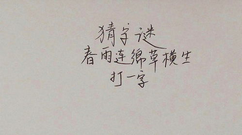 草中有寸心，字谜等你解 3